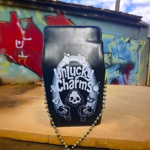 🆕 Gothic Style Crossbody Bag - “Unlucky Charms” 💀 NIB